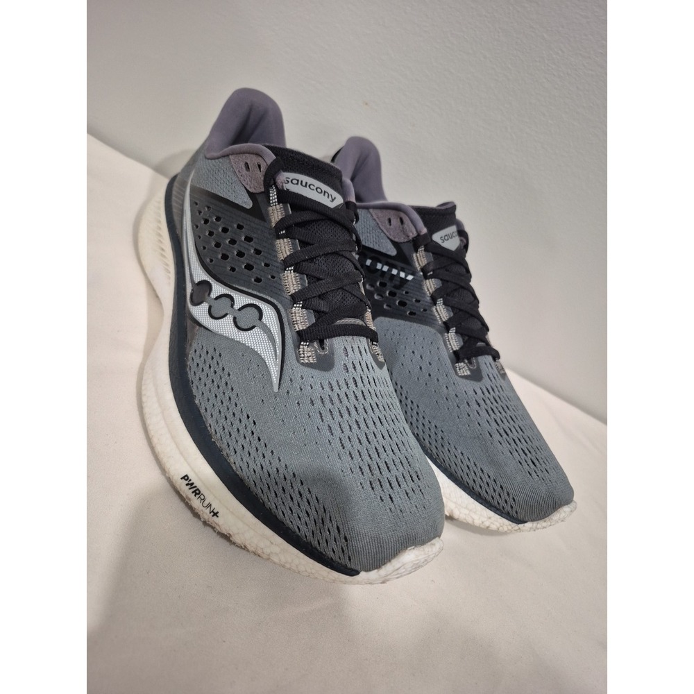 Saucony Ride 17 Shoes Men's Sz 11 Gray Running Comfort Gym Sneakers S20924-107